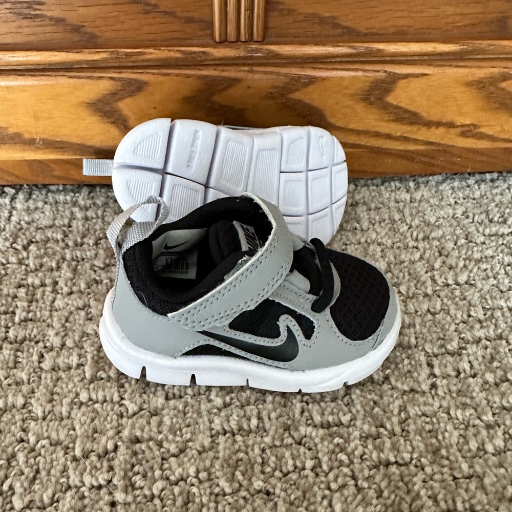 Kids Black and Gray Shoes